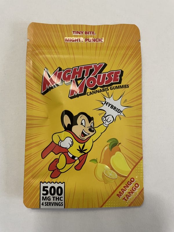 Mighty Mouse Mango Tango Hybrid Gummies 500mg | DMV 42 Zero