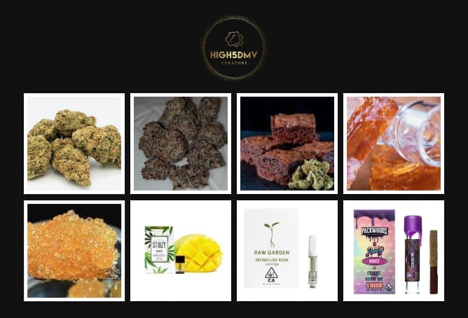 Extensive product selection available from High5DMV, offering best weed delivery in Northern Virginia.